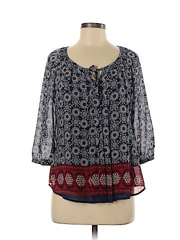 Sara Michelle 3/4 Sleeve Blouse (view 1)