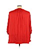 Apt. 9 100% Polyester Red 3/4 Sleeve Blouse Size 3X - photo 2