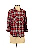 Forever 21 100% Cotton Red Long Sleeve Button-Down Shirt Size S - photo 1