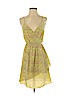 Rebecca Taylor 100% Silk Yellow Casual Dress Size 2 - photo 1