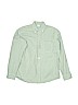 Bella Bliss 100% Cotton Green Long Sleeve Button-Down Shirt Size 10 - photo 1