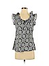 Banana Republic 100% Polyester Black Short Sleeve Blouse Size S - photo 1