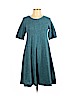 Ganni 100% Cotton Blue Casual Dress Size L - photo 1