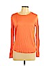 Trina Turk 100% Viscose Orange Long Sleeve Top Size L - photo 1