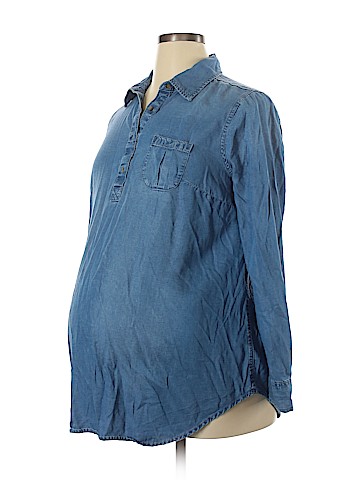 Liz Lange Maternity Long Sleeve Blouse (view 1)