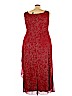 R&M Richards 100% Polyester Red Cocktail Dress Size 22 - photo 2