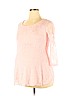 Mom & Co. - Maternity Pink 3/4 Sleeve Blouse Size L - photo 1