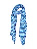 J. Crew Factory Store 100% Polyester Checkered-gingham Blue Scarf One size - photo 1
