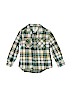 Cherokee 100% Cotton Green Long Sleeve Button-Down Shirt Size XS (kids) - photo 1