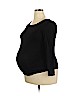Ambiance Apparel Black Long Sleeve T-Shirt Size XL - photo 1