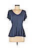 ModCloth Blue Short Sleeve Top Size M - photo 1