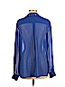 Mossimo 100% Polyester Blue Long Sleeve Blouse Size XL - photo 2