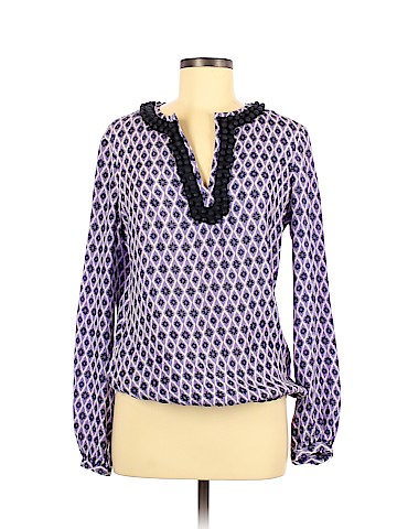 Tory Burch Long Sleeve Silk Top (view 1)