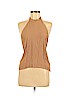 For Love & Lemons 100% Rayon Tan Sleeveless Blouse Size L - photo 1