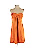 BCBGMAXAZRIA 100% Polyester Orange Cocktail Dress Size 4 - photo 1