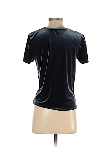 Aqua Short Sleeve Blouse (view 2)