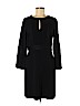 Ann Taylor 100% Polyester Black Casual Dress Size 6 - photo 1