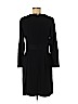 Ann Taylor 100% Polyester Black Casual Dress Size 6 - photo 2