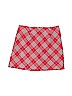 Maria Casero 100% Acrylic Plaid Red Skirt Size 7 - photo 1