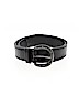 Fossil 100% Leather Solid Black Leather Belt Size L - photo 1