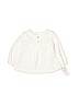 Just One Year by Carter's 100% Polyester Ivory Long Sleeve Top 6-9 MO / 9 MO - photo 1