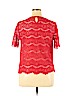 Covington 100% Polyester Red Short Sleeve Blouse Size XL (petite) - photo 2