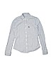 Abercrombie 100% Cotton Stripes Blue Long Sleeve Button-Down Shirt Size L (kids) - photo 1