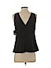 Ann Taylor 100% Polyester Black Sleeveless Blouse Size 4 (petite) - photo 2
