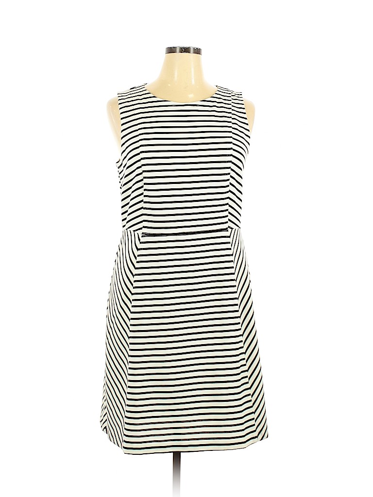 Ann Taylor LOFT Outlet Ivory Casual Dress Size 14 - photo 1