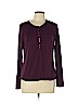 Maison Coupe Burgundy Long Sleeve Top Size L - photo 1
