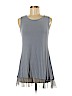 Logo Layers 100% Rayon Blue Sleeveless Top Size M - photo 1