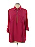 MICHAEL Michael Kors 100% Polyester Pink 3/4 Sleeve Blouse Size L - photo 1