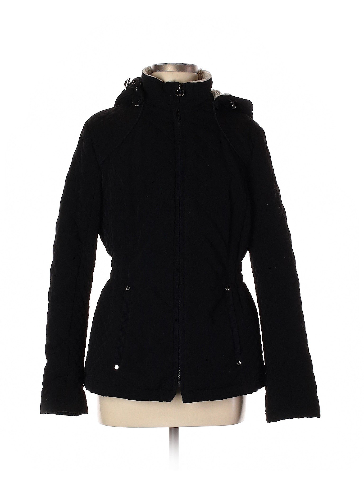 Laundry by Design 100% Polyester Solid Black Coat Size M - 81% off ...