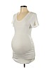 A Pea in the Pod White Short Sleeve T-Shirt Size L - photo 1