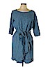 Gap 100% Cotton Blue Casual Dress Size L (petite) - photo 1