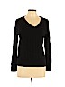 St. John's Bay Black Pullover Sweater Size L (petite) - photo 1