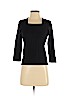 Ann Taylor Black 3/4 Sleeve Silk Top Size S (petite) - photo 1