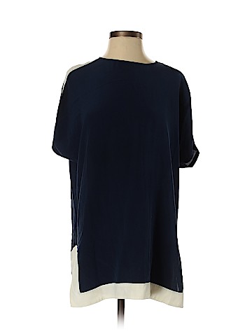 Tory Burch Short Sleeve Silk Top (view 1)