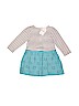 Gymboree 100% Cotton Stripes Blue Dress Size 6-12 mo - photo 2