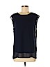 Tahari 100% Polyester Blue Short Sleeve Blouse Size M - photo 1