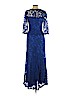 Tadashi Shoji Blue Cocktail Dress Size 8 (petite) - photo 2