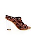 SixtySeven 100% Leather Brown Heels Size EU 38 - photo 1