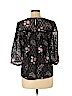 Ann Taylor LOFT 100% Nylon Black 3/4 Sleeve Blouse Size M - photo 2