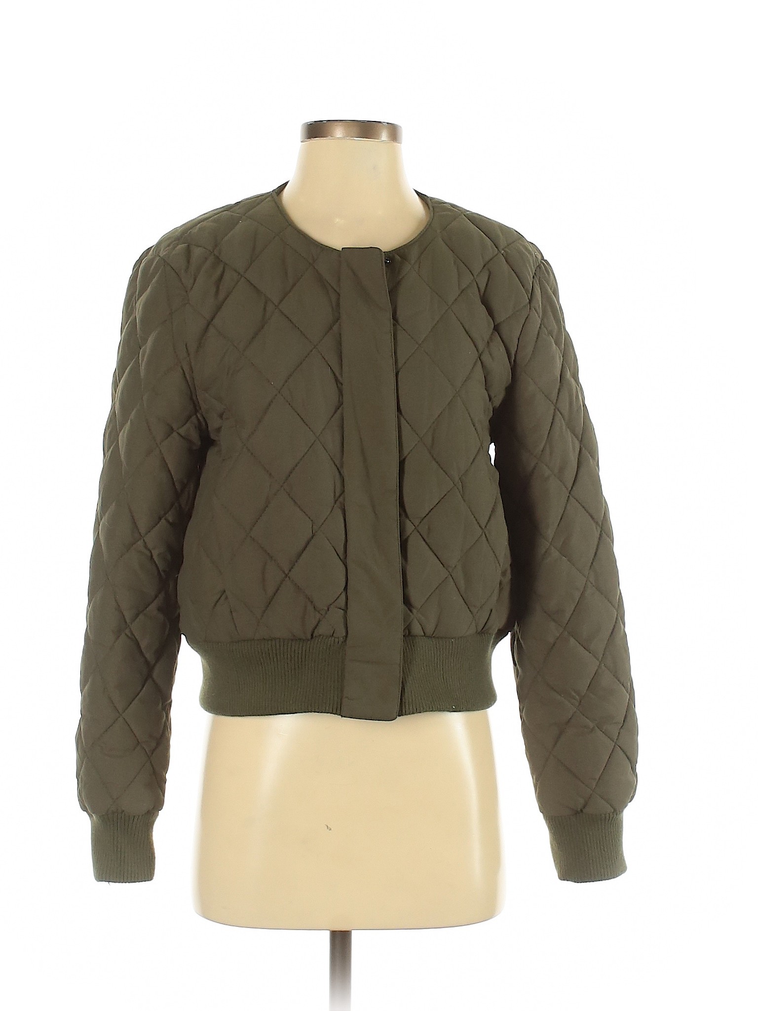 dkny khaki green padded jacket
