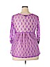Weavers Purple 3/4 Sleeve Blouse Size XL - photo 2