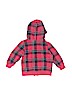 Hanna Andersson 100% Cotton Plaid Red Zip Up Hoodie Size 80 cm / US 12-18 MO - photo 2