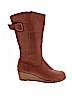 Crocs 100% Leather Brown Boots Size 10 - photo 1