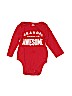 Old Navy 100% Cotton Red Short Sleeve Onesie Size 6-12 mo - photo 1