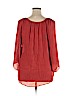 AB Studio Red 3/4 Sleeve Blouse Size XL - photo 2