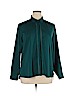 Banana Republic Factory Store 100% Polyester Teal Long Sleeve Blouse Size XL - photo 1